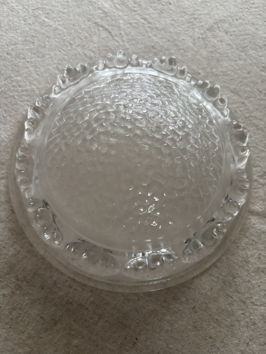 Antique Small Ezan Modernist Frosted Glass Ceiling Light, Art Deco Style, Circa 1930-photo-4