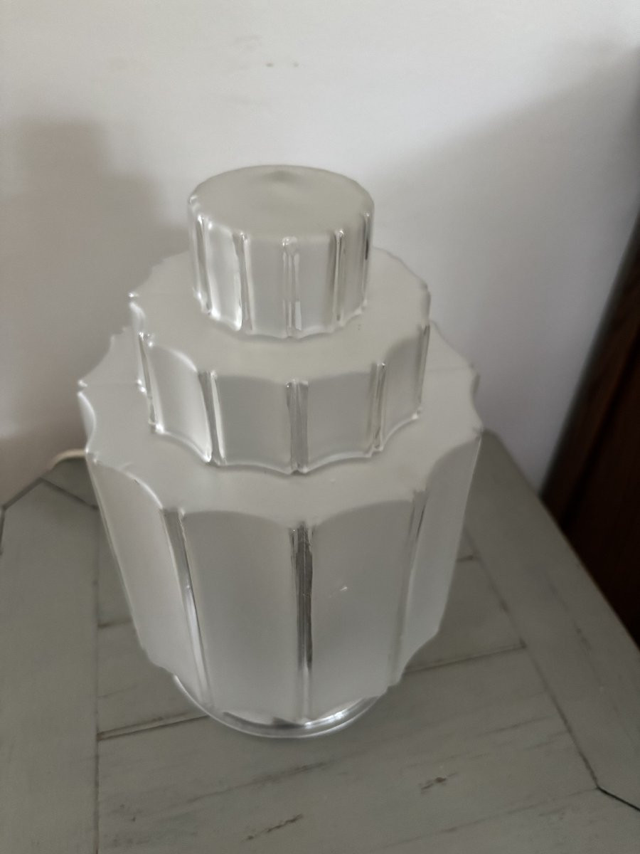 Vintage Table Lamp Known As Skyscraper Or Art Deco Skyscraper Building Lamp, Circa 1930, Ceiling Light-photo-3