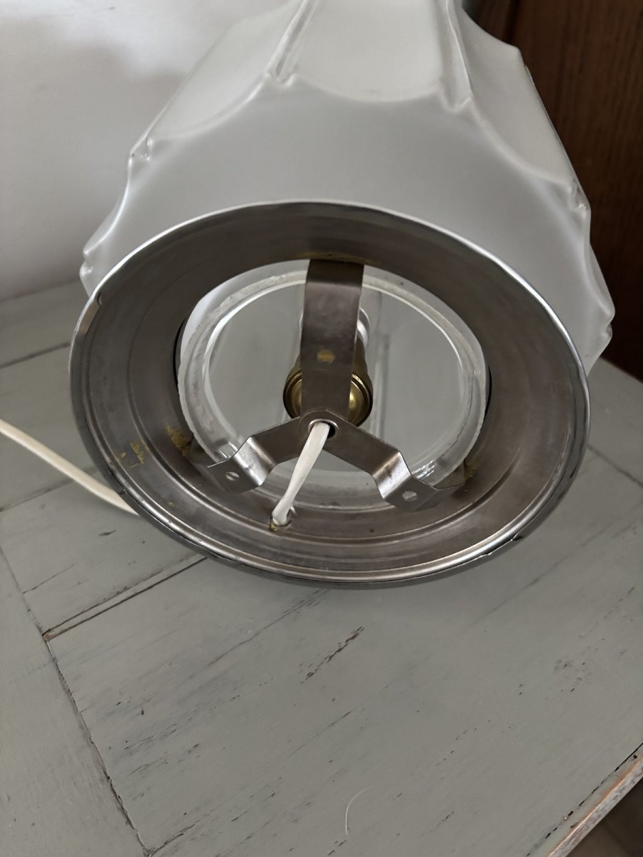 Vintage Table Lamp Known As Skyscraper Or Art Deco Skyscraper Building Lamp, Circa 1930, Ceiling Light-photo-5