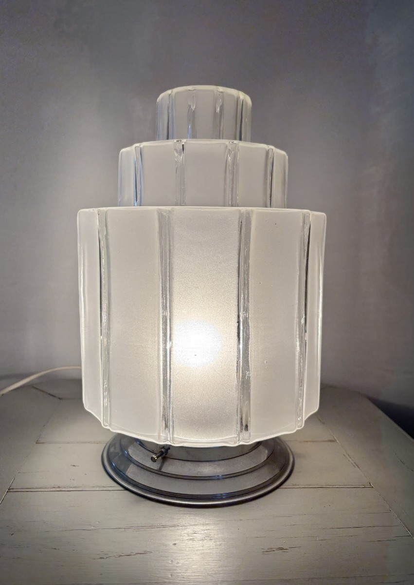 Vintage Table Lamp Known As Skyscraper Or Art Deco Skyscraper Building Lamp, Circa 1930, Ceiling Light