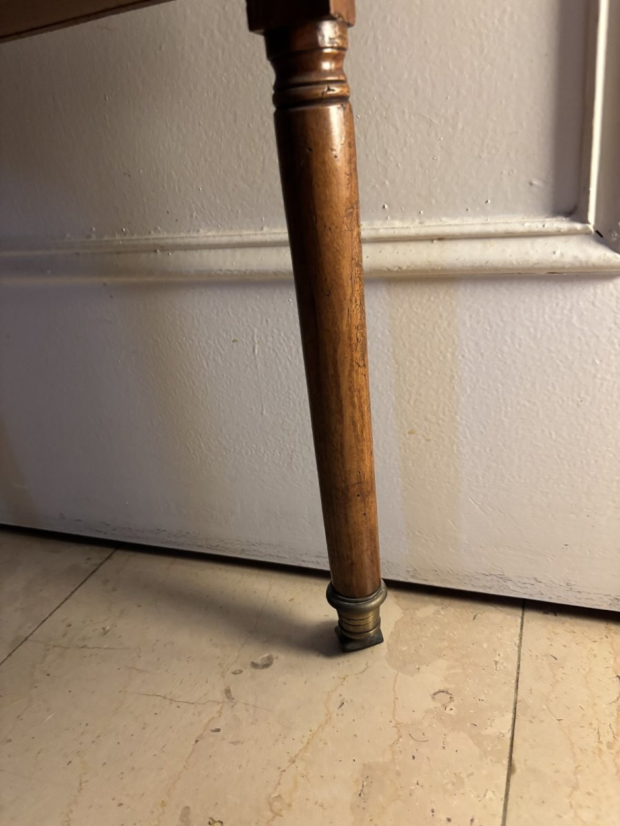 Ancienne petite table volante en bois fruitier Directoire  epoque XIX eme siécle-photo-4