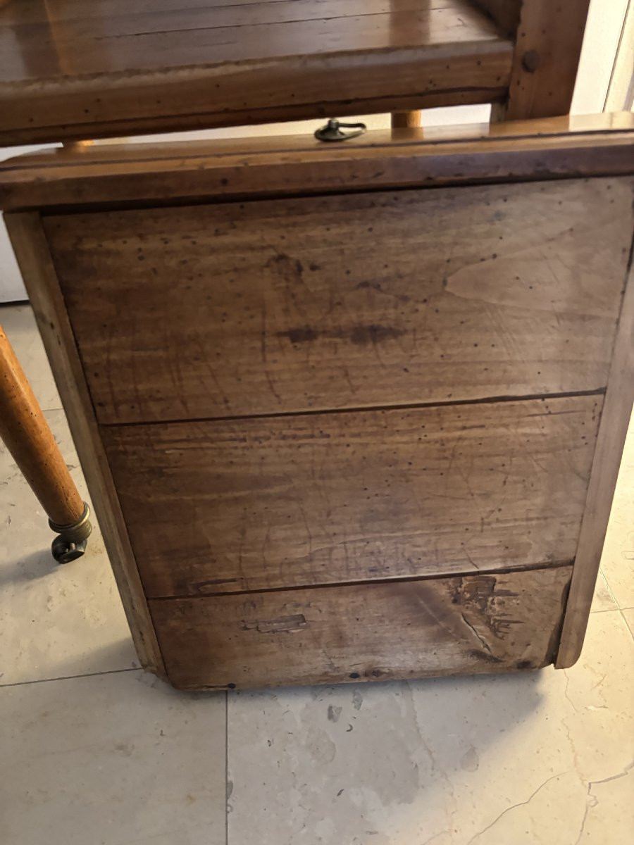 Ancienne petite table volante en bois fruitier Directoire  epoque XIX eme siécle-photo-6