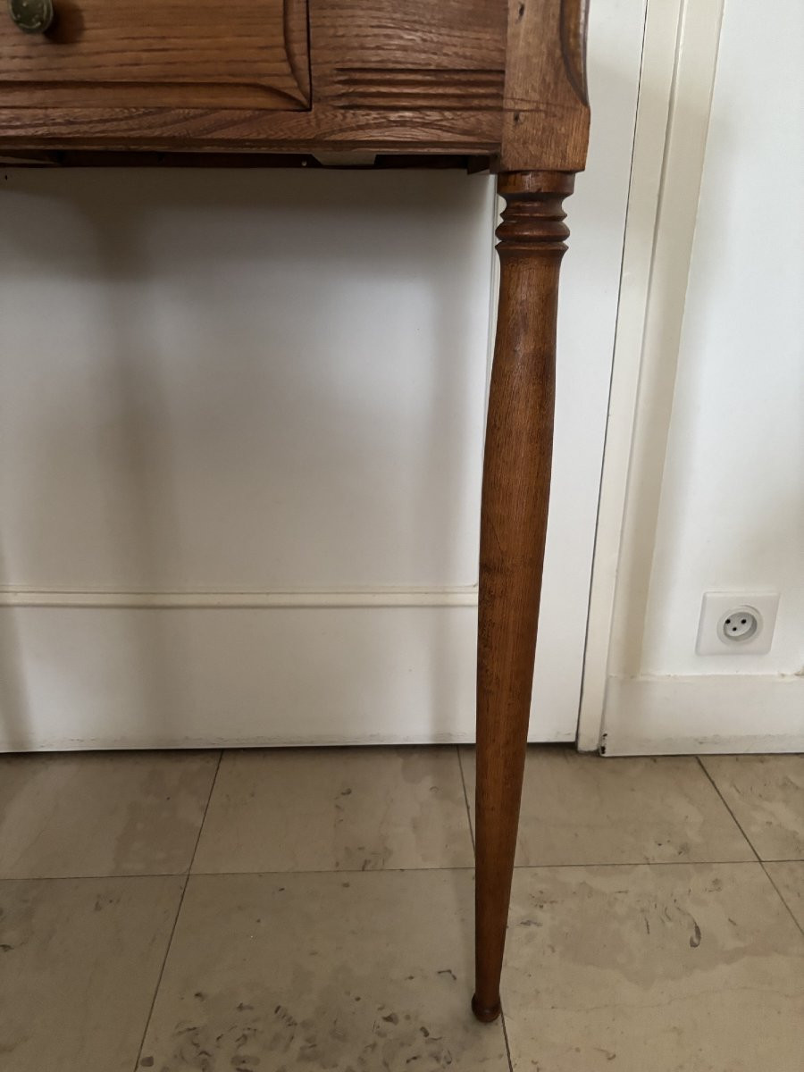 Ancienne paire de consoles murales meuble de métier coiffeur vers 195O art deco chevet -photo-4