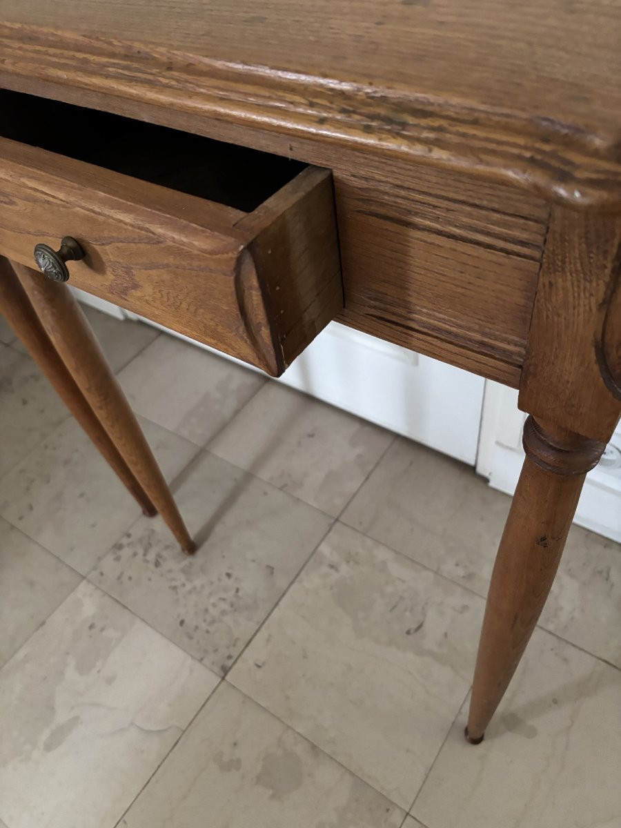 Ancienne paire de consoles murales meuble de métier coiffeur vers 195O art deco chevet -photo-4