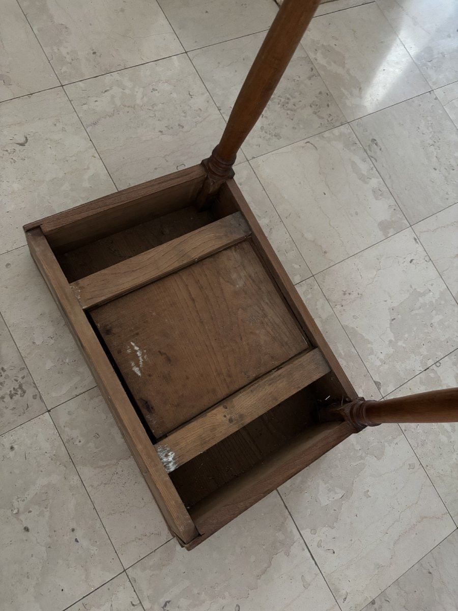 Ancienne paire de consoles murales meuble de métier coiffeur vers 195O art deco chevet -photo-5