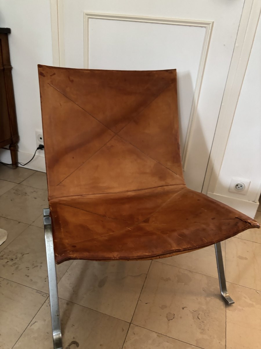 Vintage Poul Kjaerholm (1929-1980) Armchair, Pk22 Model, For Restoration.-photo-2