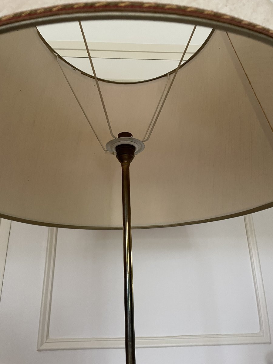 ancien lampadaire Maison Jansen Laiton et verre vintage epoque 1960 1970-photo-7