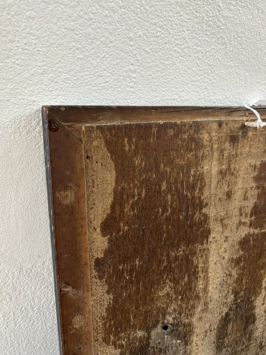 Ancien petit miroir rectangulaire Charles X XIX eme siècle-photo-7