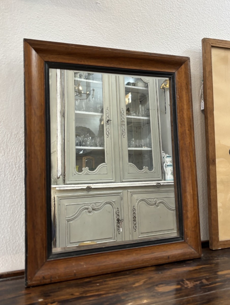 Ancien petit miroir rectangulaire Charles X XIX eme siècle