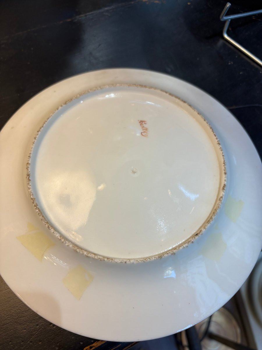 Ancienne assiette en porcelaine de Paris Lebon & Halley - empire consulat num 1-photo-6