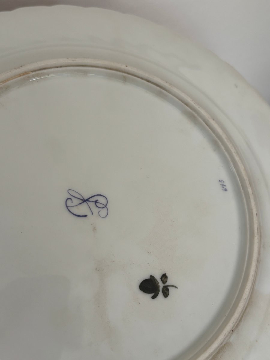 Proantic: Antique Dresden Carl Thieme Porcelain Plate Circa 1900, Hand