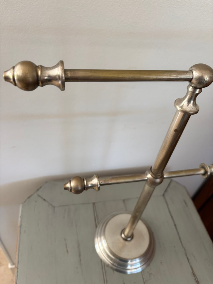 Antique Chrome-plated Brass Jewelry Display Case Circa 1900, Trade Object, Store Window Decoration-photo-3
