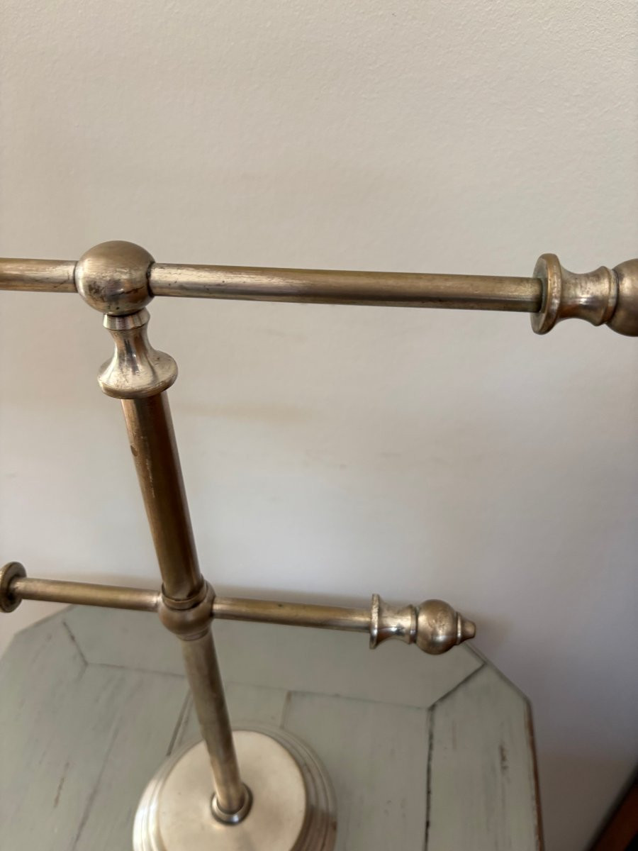 Antique Chrome-plated Brass Jewelry Display Case Circa 1900, Trade Object, Store Window Decoration-photo-4