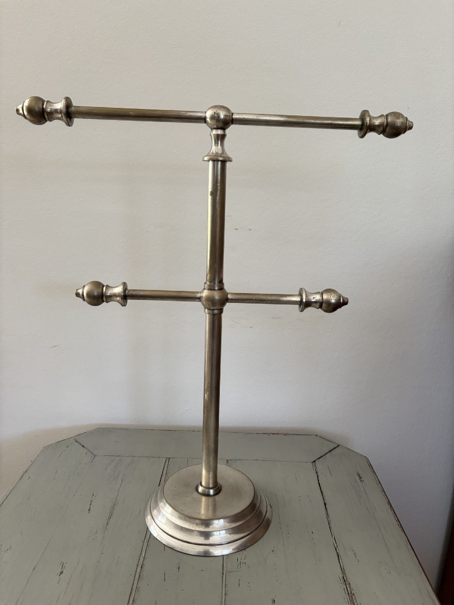 Antique Chrome-plated Brass Jewelry Display Case Circa 1900, Trade Object, Store Window Decoration