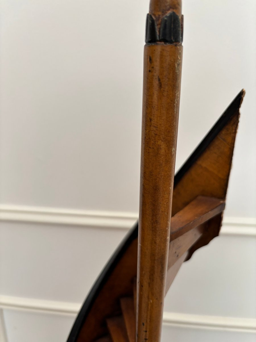 ancien projet d' escalier de compagnon objet meuble de maitrise vers 1900 maîtrise -photo-4