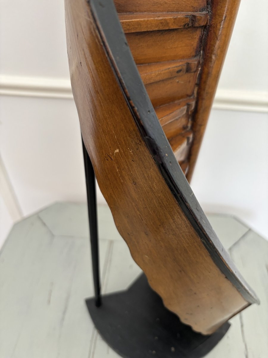 ancien projet d' escalier de compagnon objet meuble de maitrise vers 1900 maîtrise -photo-7