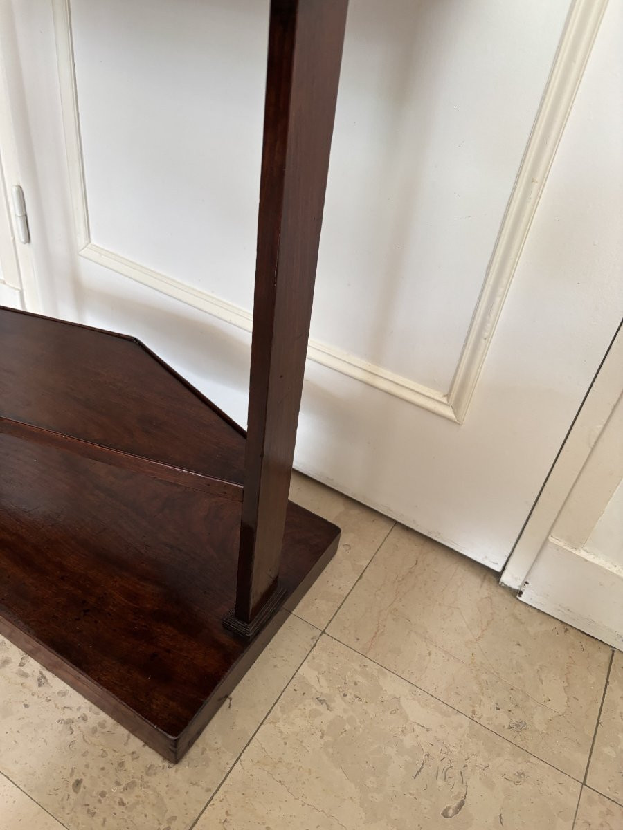 Antique Directoire Book Table, Console Or Dressing Table, Early 19th Century In Walnut-photo-3