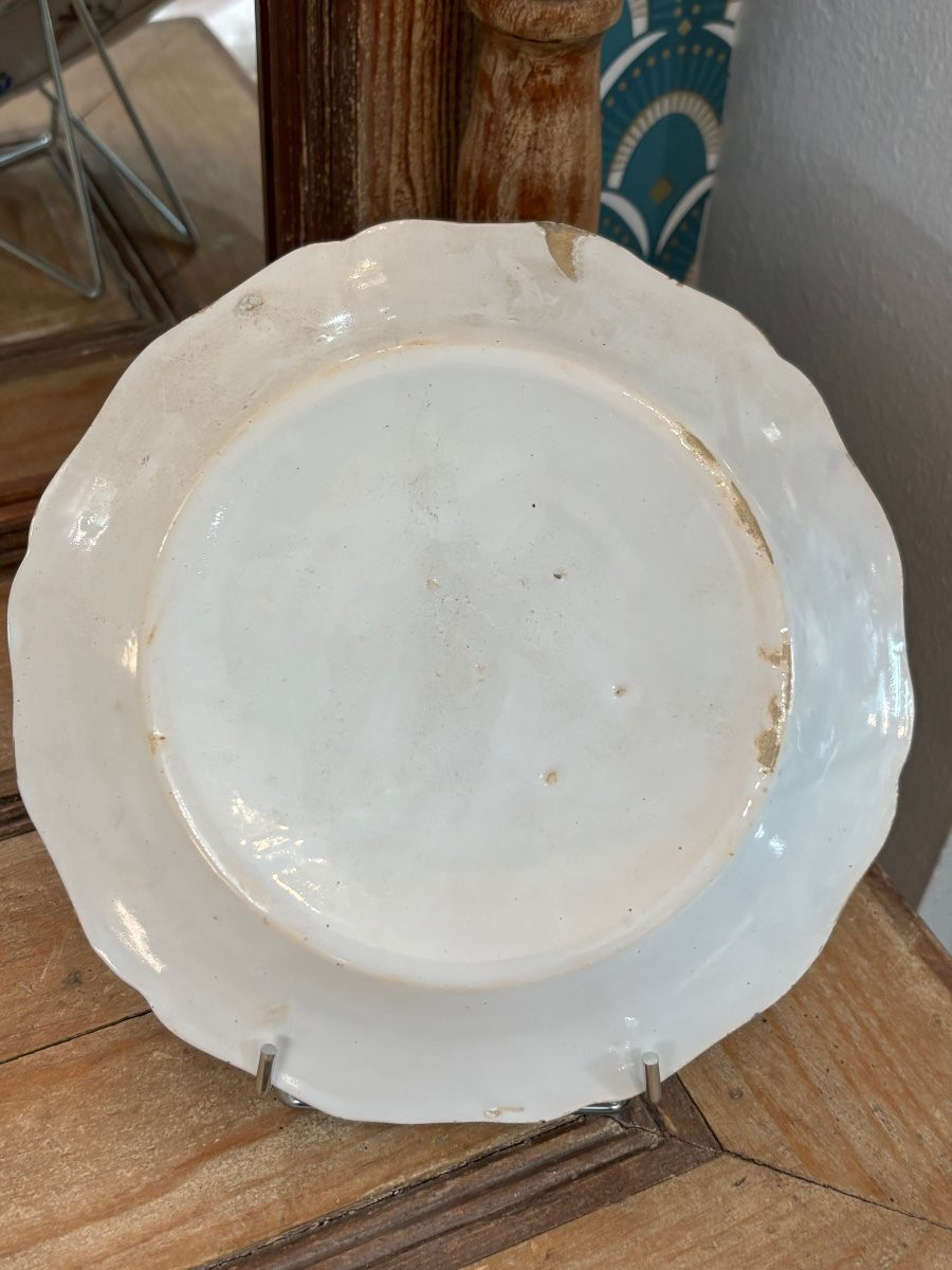 Ancienne assiette en faience de Nevers révolutionnaire fin XVIII début XIX eme faïence 3 ordres-photo-6
