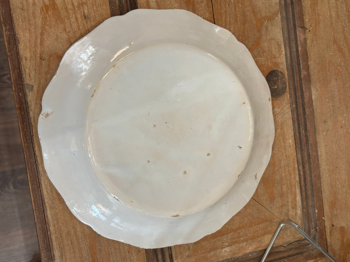 Ancienne assiette en faience de Nevers révolutionnaire fin XVIII début XIX eme faïence -photo-6