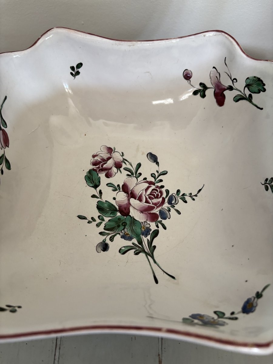 Antique Earthenware Dish From Eastern Strasbourg Late Eighteenth Early Nineteenth Les Islettes-photo-2