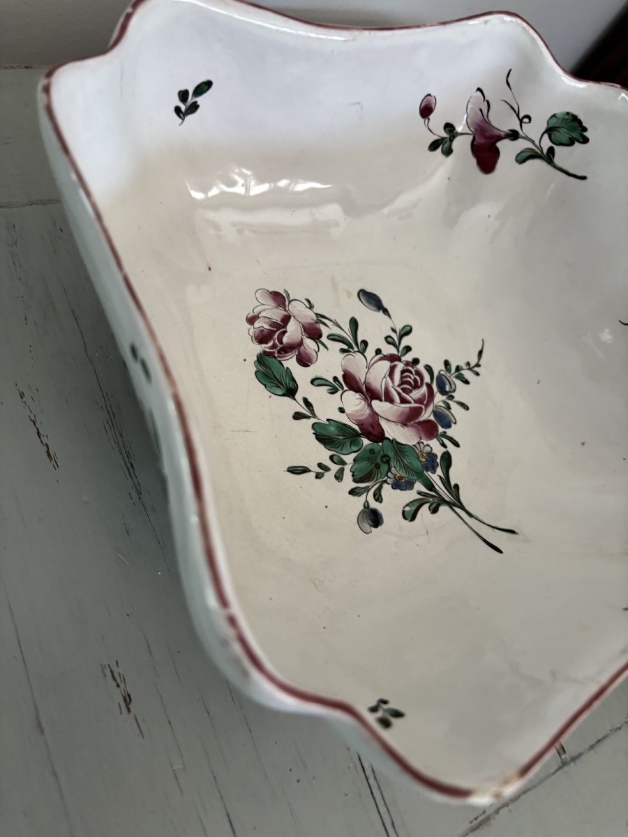 Antique Earthenware Dish From Eastern Strasbourg Late Eighteenth Early Nineteenth Les Islettes-photo-2