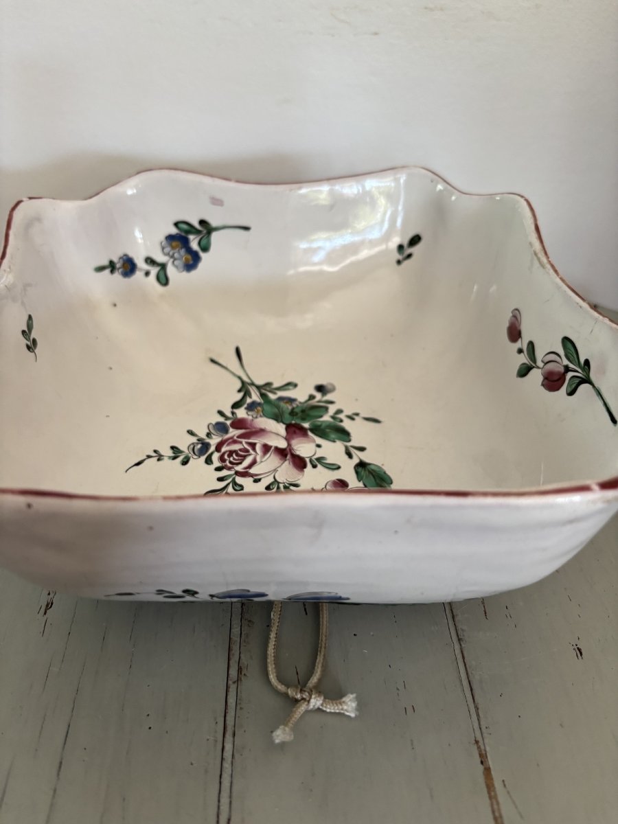 Antique Earthenware Dish From Eastern Strasbourg Late Eighteenth Early Nineteenth Les Islettes-photo-4