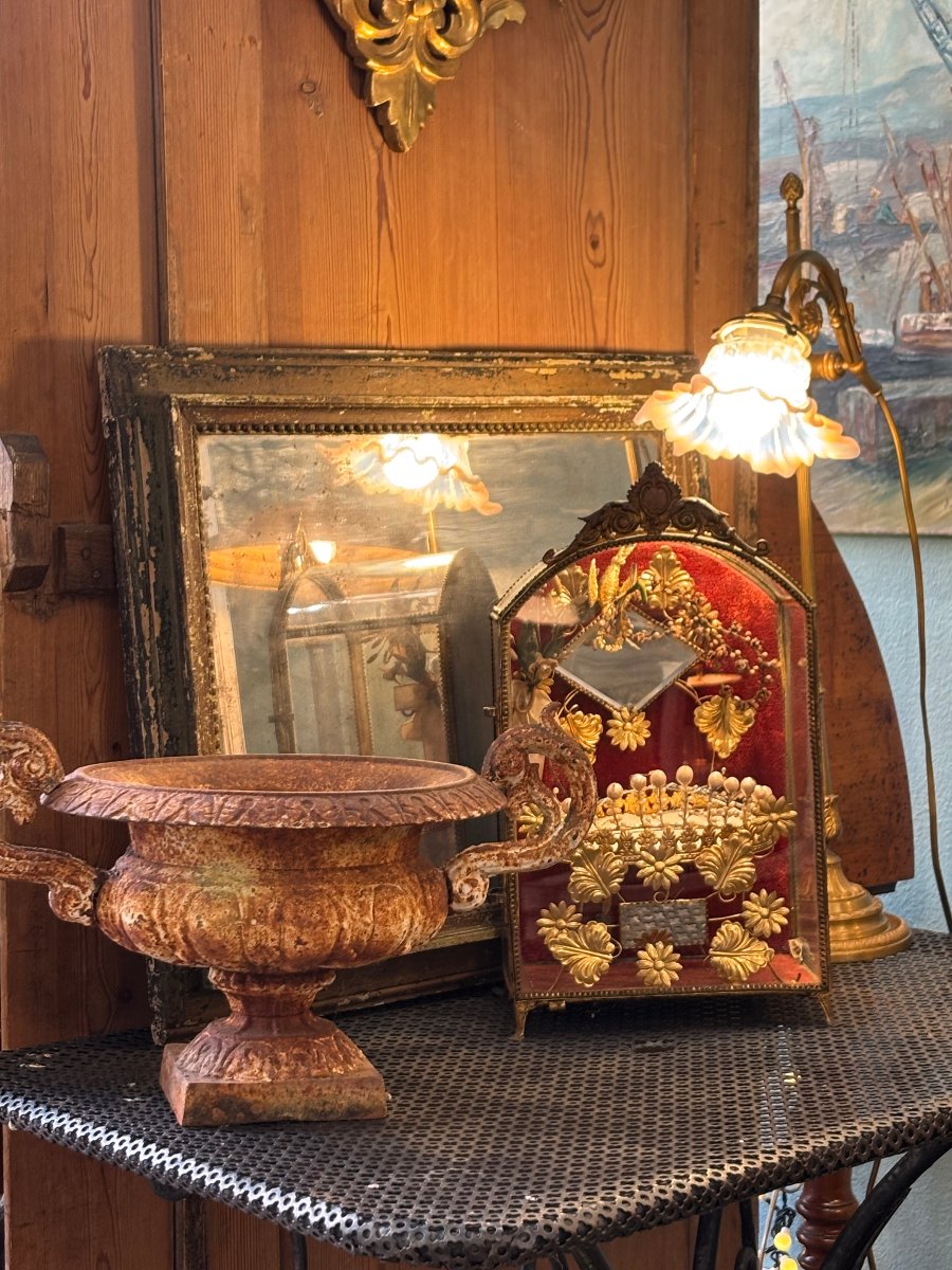Antique Small Display Case, Known As A -photo-3