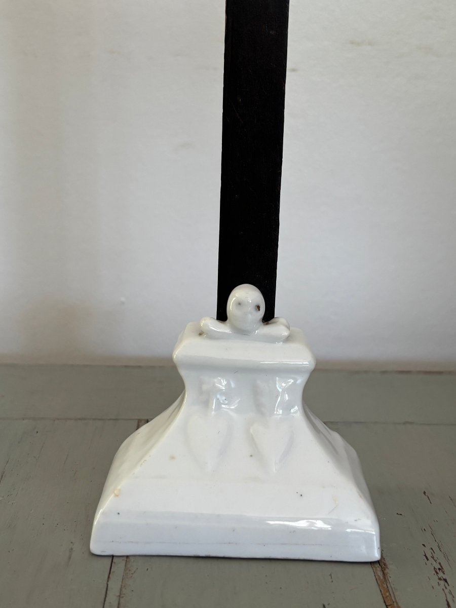Antique Porcelain Christ Figure From Paris, Early 19th Century, Religion, Devotional, Religious-photo-3
