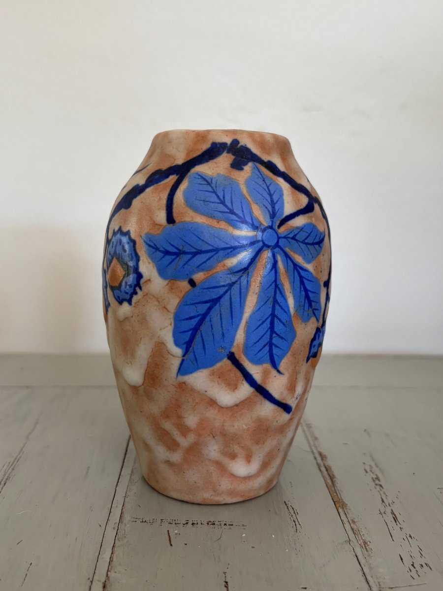 Ancien petit vase art déco céramique par Louis Dage  vers 1925 1930