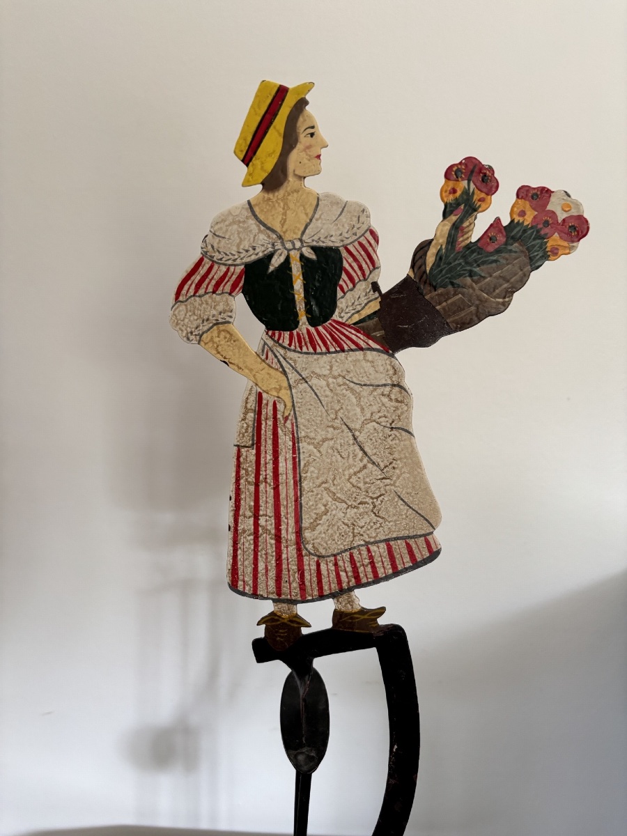 Antique Silk-screen Print From A Tavern, Early 20th Century, Folk Art, Bistro-photo-2