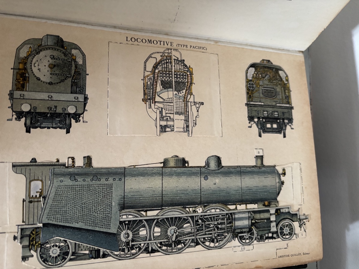 Encyclopédie de mécanique et d'électricité par Quillet 1924 ancien livre avec relief  carton-photo-1