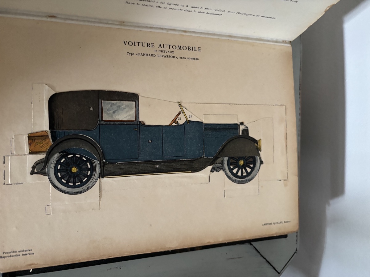 Encyclopédie de mécanique et d'électricité par Quillet 1924 ancien livre avec relief  carton-photo-2