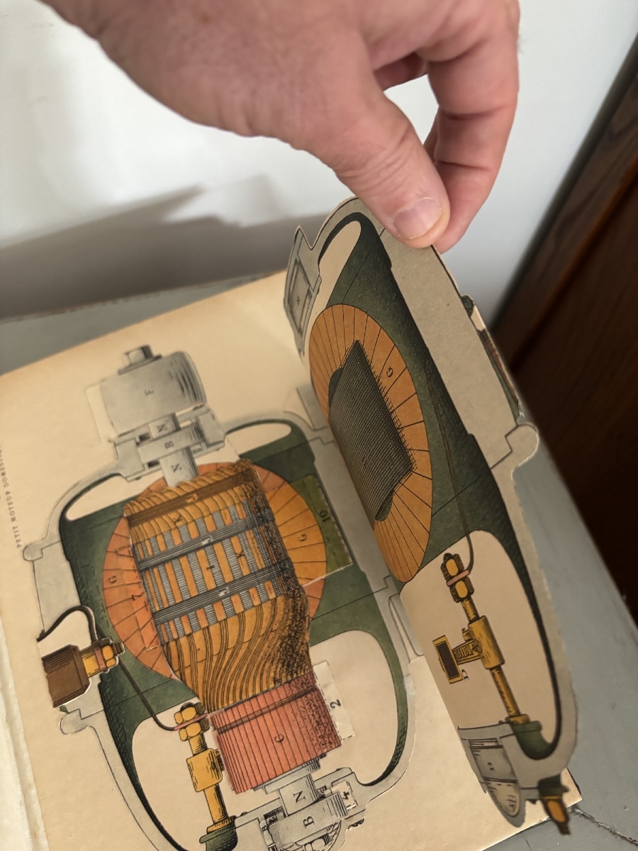 Encyclopédie de mécanique et d'électricité par Quillet 1924 ancien livre avec relief  carton-photo-4