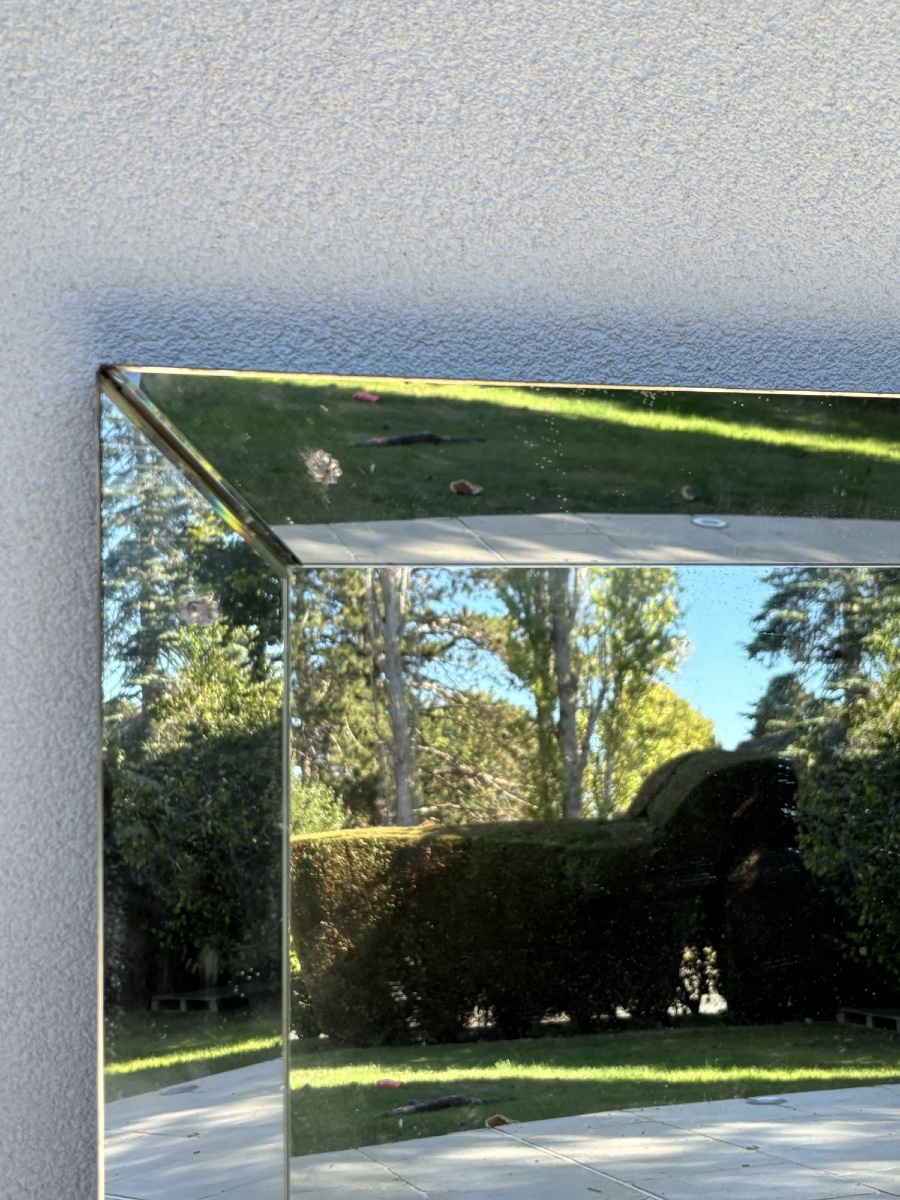 Ancien miroir vénitien à pareclose vers 1940 art Deco Venise Italie vintage-photo-3