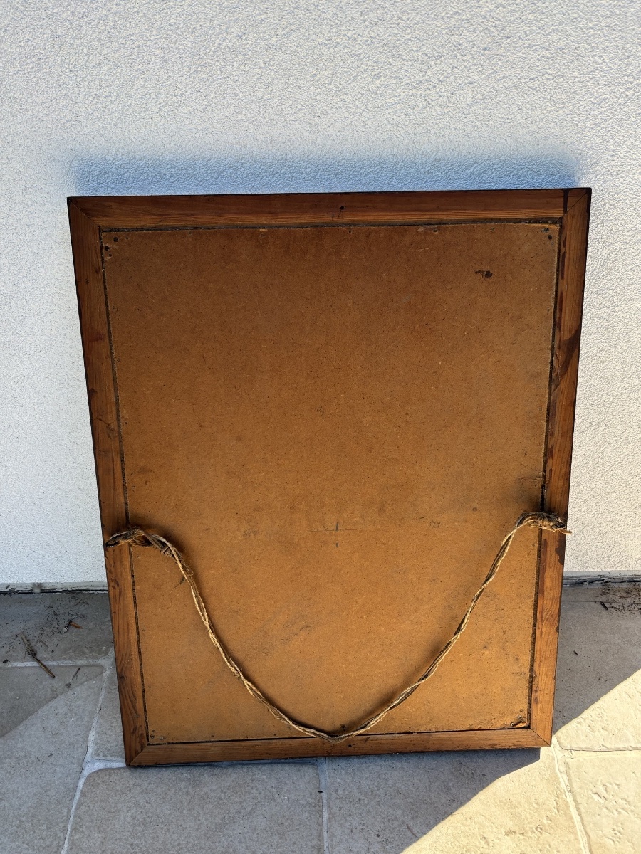 Ancien miroir vénitien à pareclose vers 1940 art Deco Venise Italie vintage-photo-3