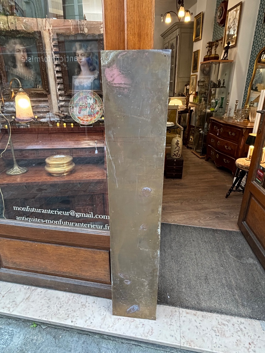 Vintage Copper Advertising Sign For "le Bougainvillier," Circa 1960–1970-photo-4