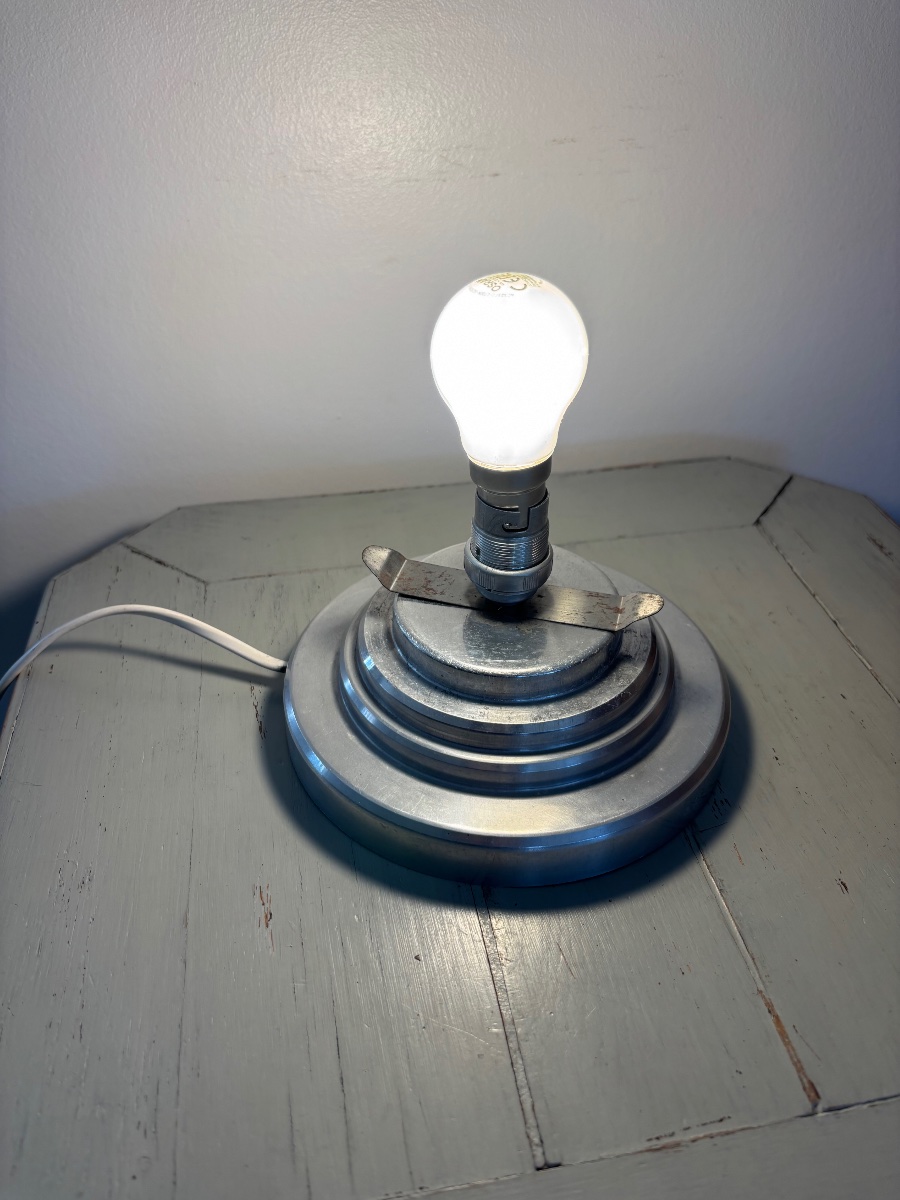 Antique Glass Globe By Perrina, Circa 1940, Illuminated Globe Lamp-photo-7