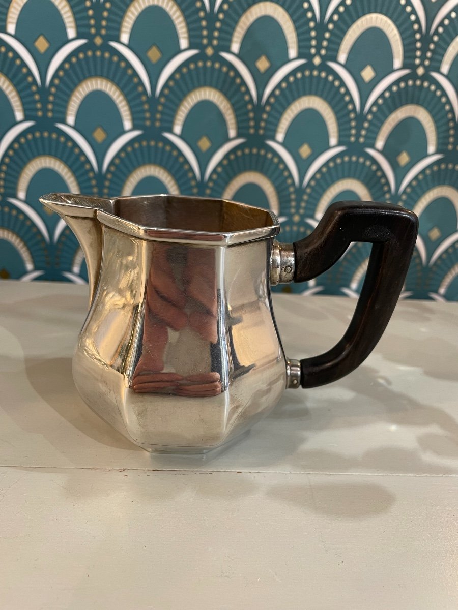 Old Tea And Coffee Service In Silver Metal From Chez Ercuis Period Early XX Eme Century-photo-4