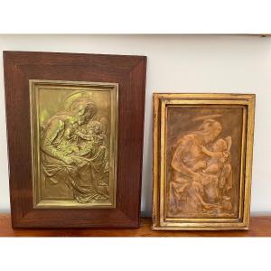 The Virgin And The Child Jesus: Proofs In Gilt Bronze And Lost Wax Early 20th Century, Religion