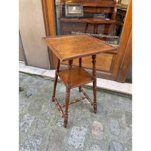 Old Presentation Bolster In Oak Early 20th Century, Good Condition Sculptor Pedestal Table