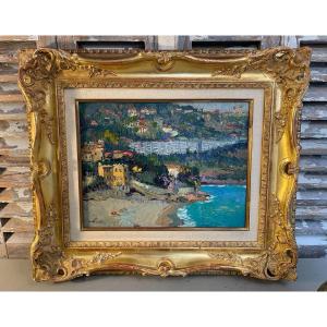 Old Painting By Albert Malet Southern Landscape School Of Rouen 20th Impressionist