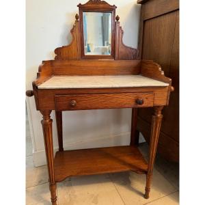 Ancien Petit Lavabo Jouet Enfant En Marbre Et Pichpin Vers 1900 Jeu Poupée Collection