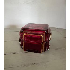 Ancienne Boite Coffret Cristal Art Déco Vers 1920