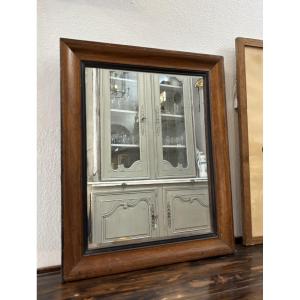 Ancien petit miroir rectangulaire Charles X XIX eme siècle