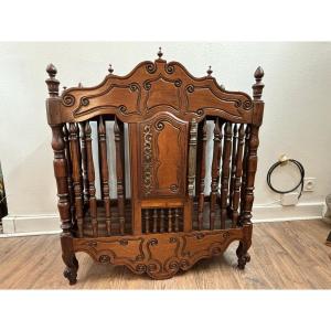 Antique Provencal Walnut Panetiere 18th Century Early 19th Century Bread Cabinet