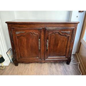Antique 18th-century Regency-era 2-door Oak Sideboard From A Private Collection