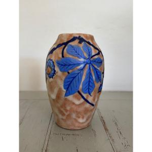 Antique Small Art Deco Ceramic Vase By Louis Dage, Circa 1925–1930