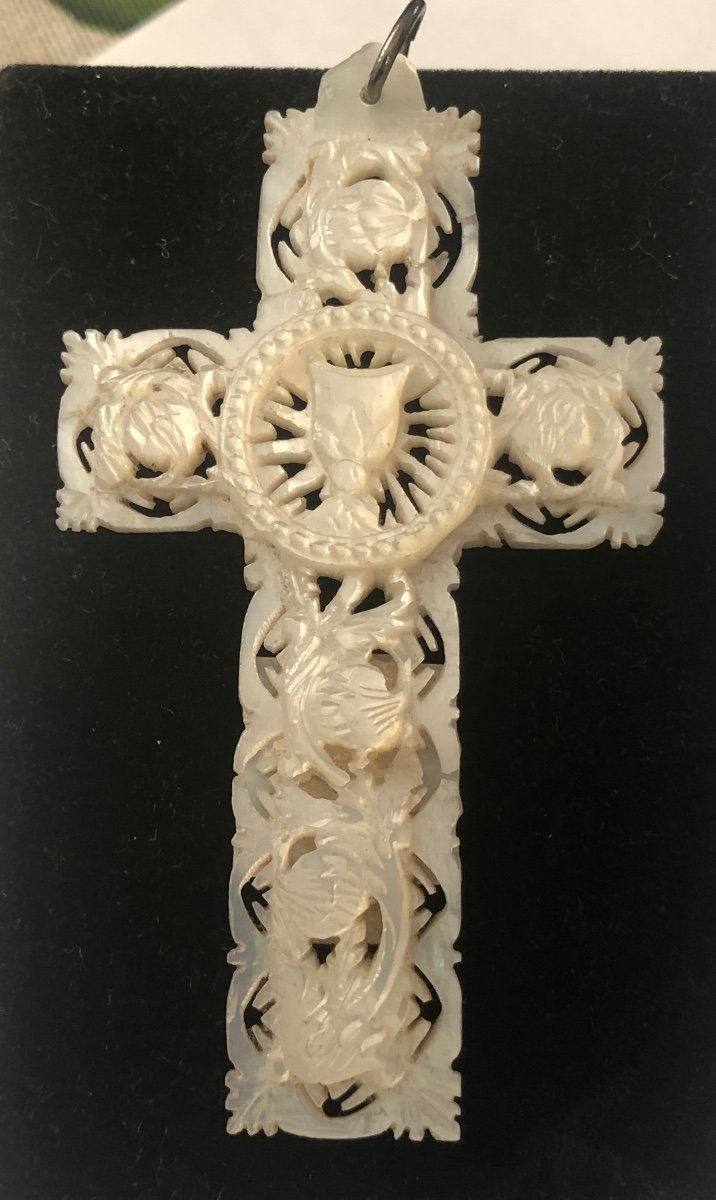 Croix Ancienne Nacre -photo-4