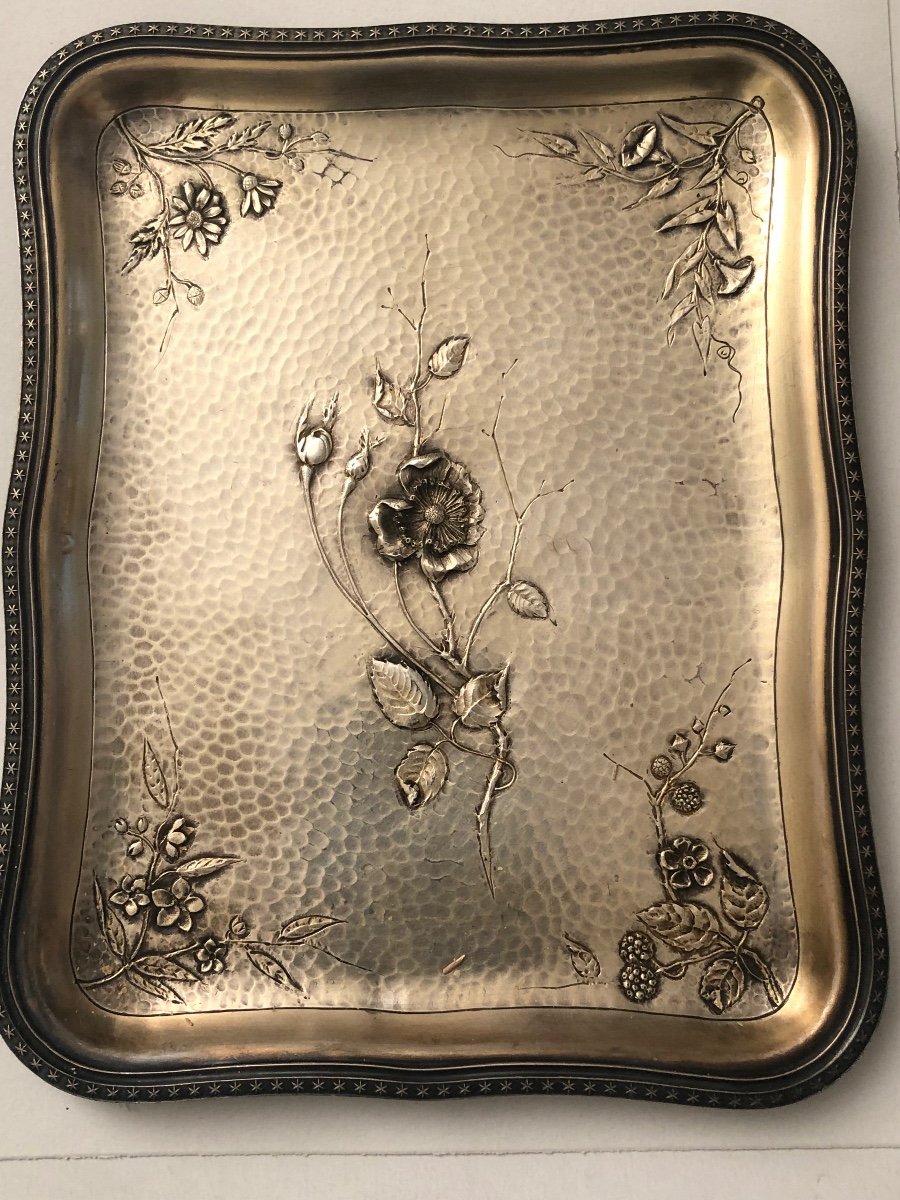 Service à Liqueur Argent ; Art-nouveau -photo-7