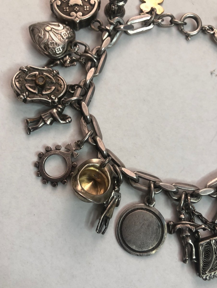 Bracelet Argent /breloques -photo-2